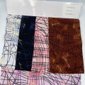 Irregular Line Pattern Printed Plain Rayon Cloth